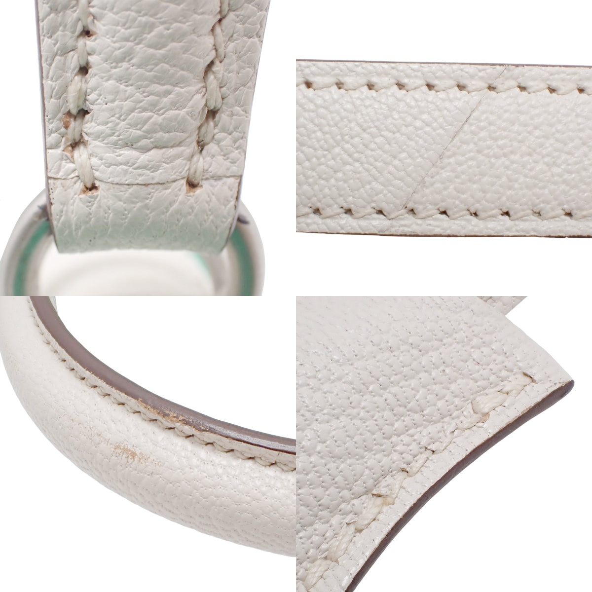 ケリー25 (外縫い) シェーブル ミント マッシュルーム マットシルバー金具 U刻印