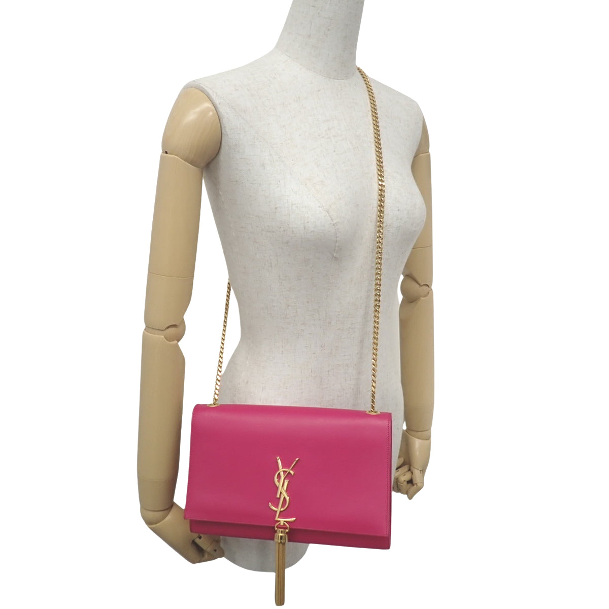 Kate Tassel Medium Calfskin Pink 354119