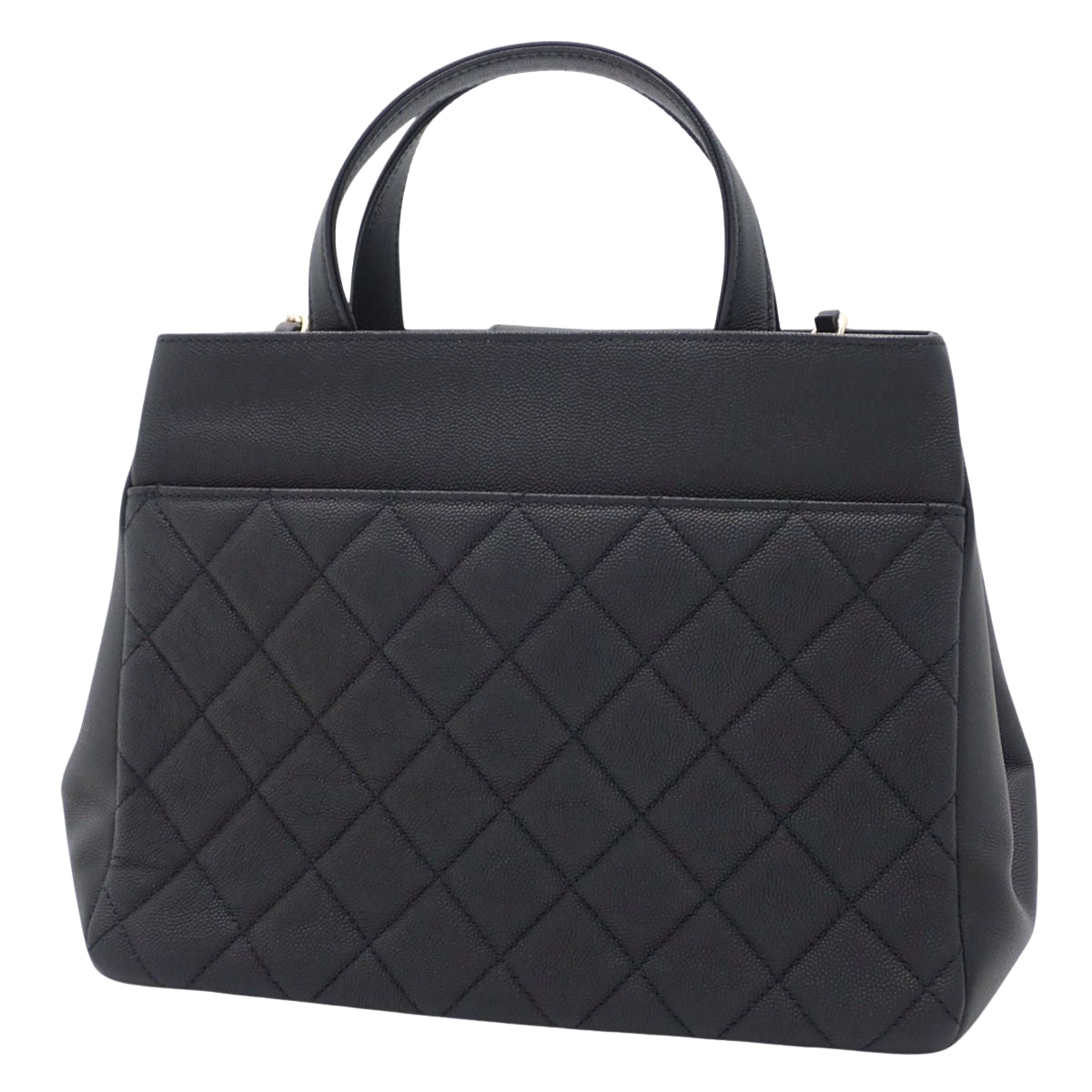 マトラッセ アフィニティ スモール キャビアスキン ブラック A93750 2WAY ショルダー 肩掛け 斜め掛け