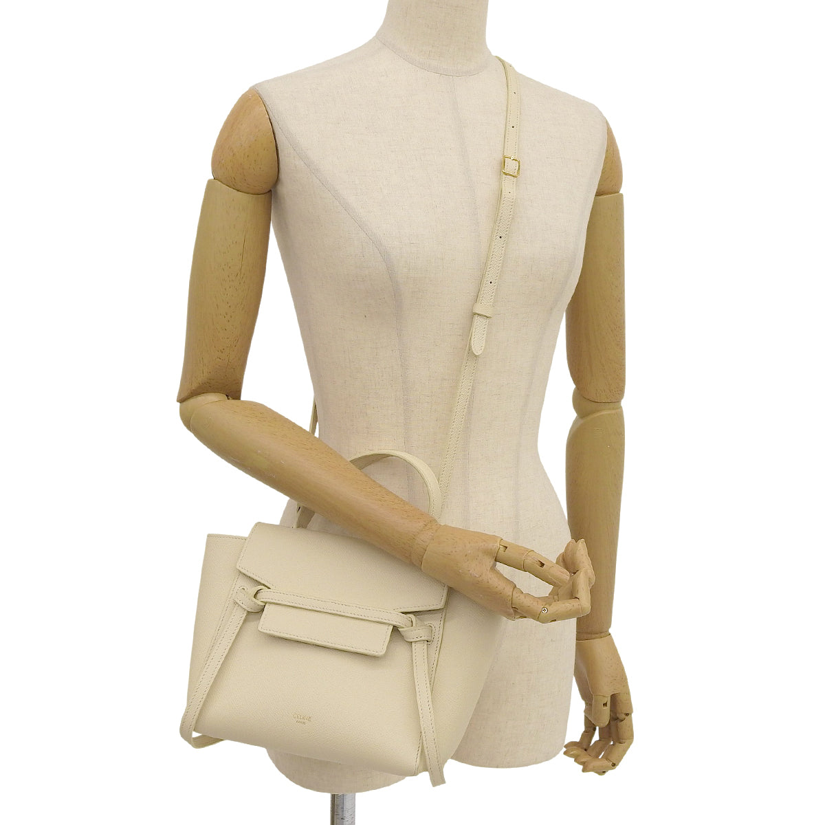 Nano Belt Bag 象牙色粒面小牛皮腰包 189003ZVA