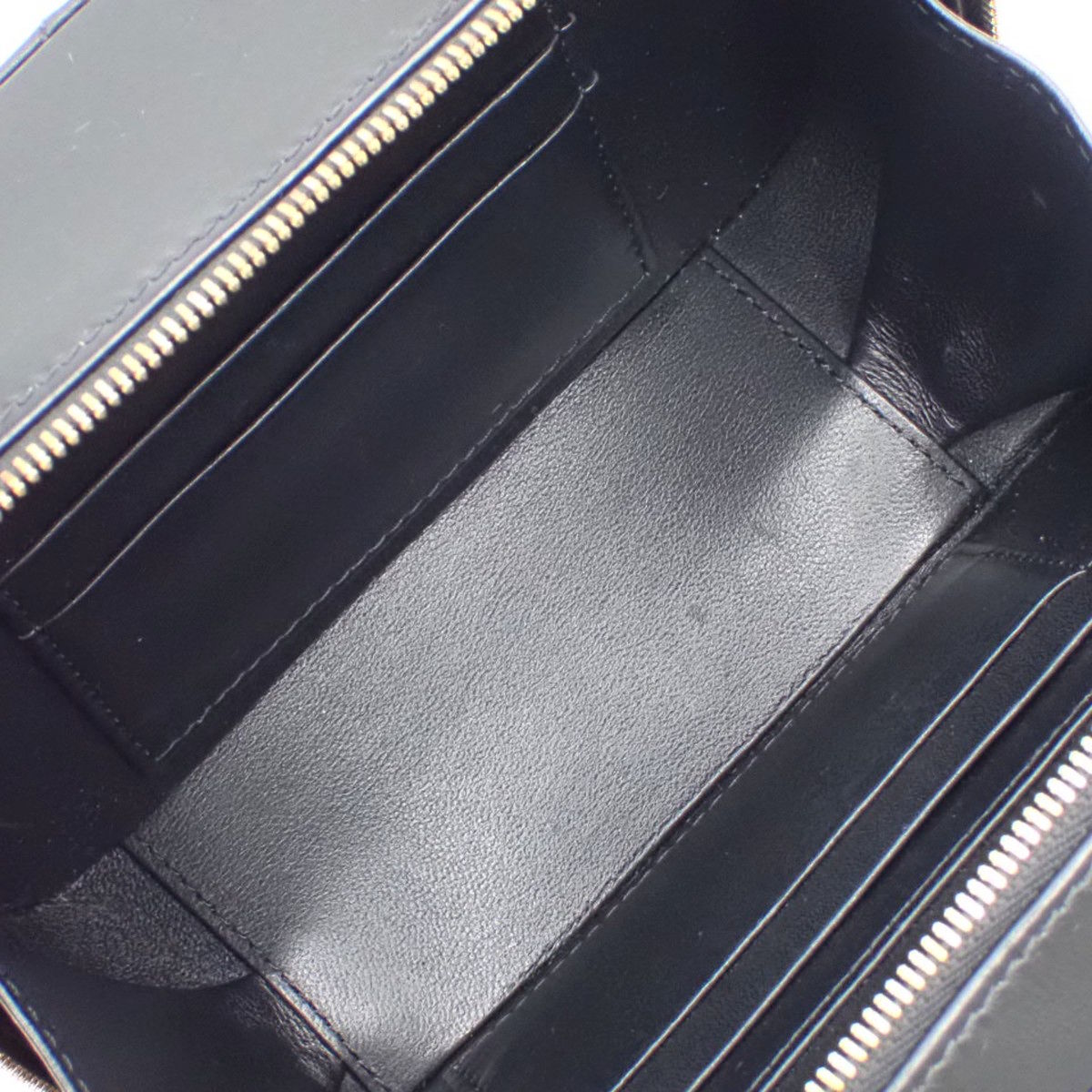 マトラッセ トップハンドル 2WAYバッグ ラムスキン ブラック AS3318