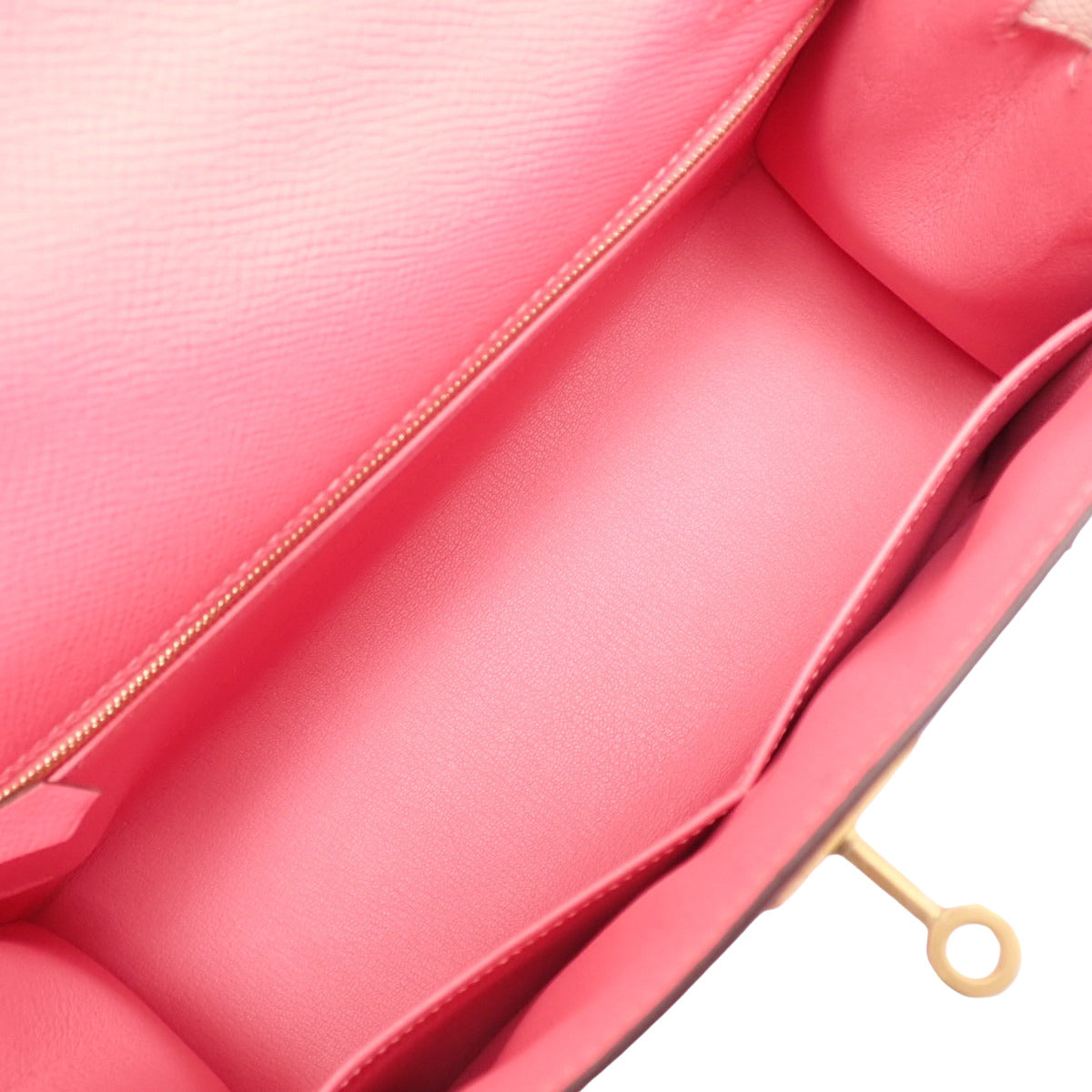 ケリー28 (外縫い) ヴォーエプソン ローズアザレ クレ マットゴールド金具 A刻印