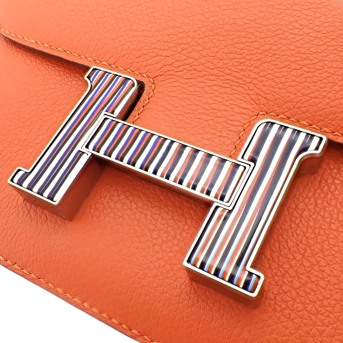 Constance Mini 3 Optical Evercolor Capucines Silver Hardware C Stamp