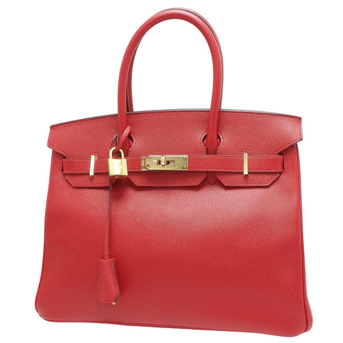 Birkin 30,Epsom皮革,Rouge Casac金色五金配件,X印记