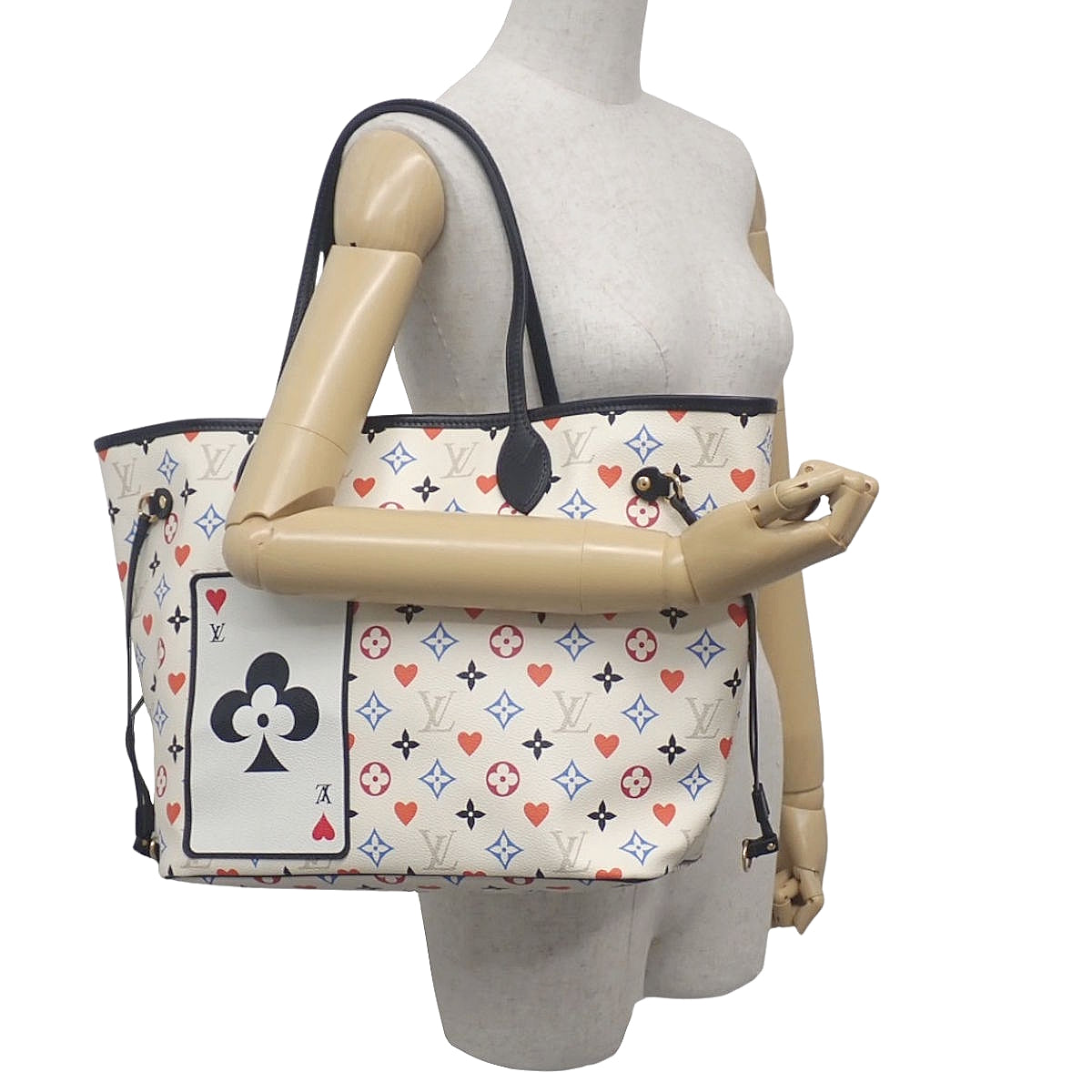 ゲーム・オン モノグラム ネヴァーフルMM ホワイト マルチカラー M57462