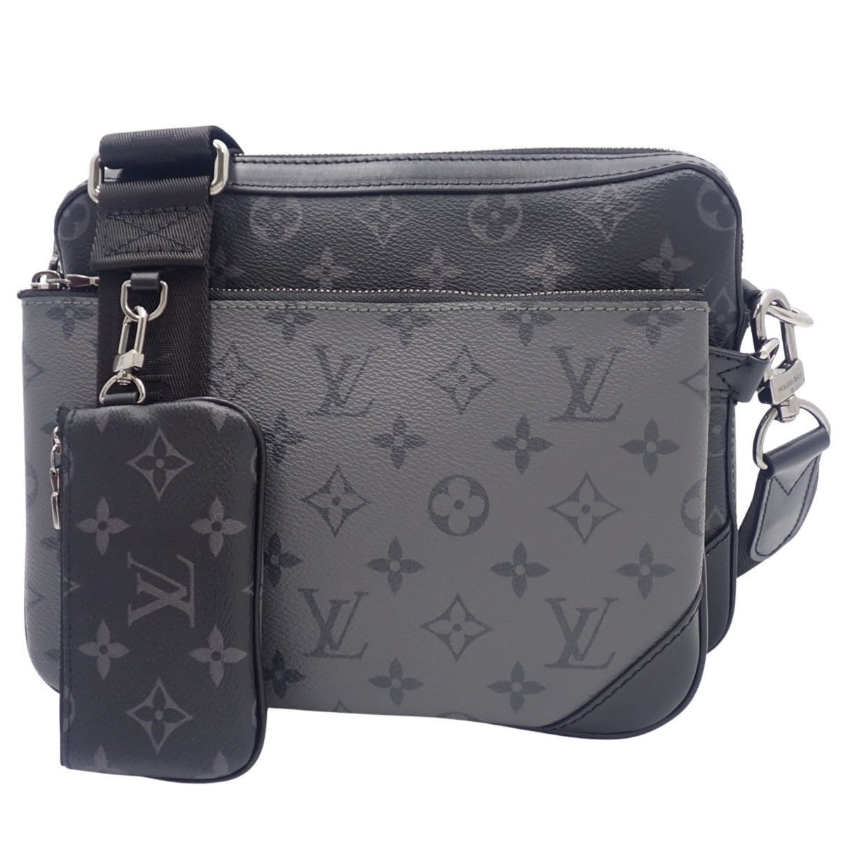 モノグラム・エクリプス リバース トリオ・メッセンジャー ブラック グレー M69443