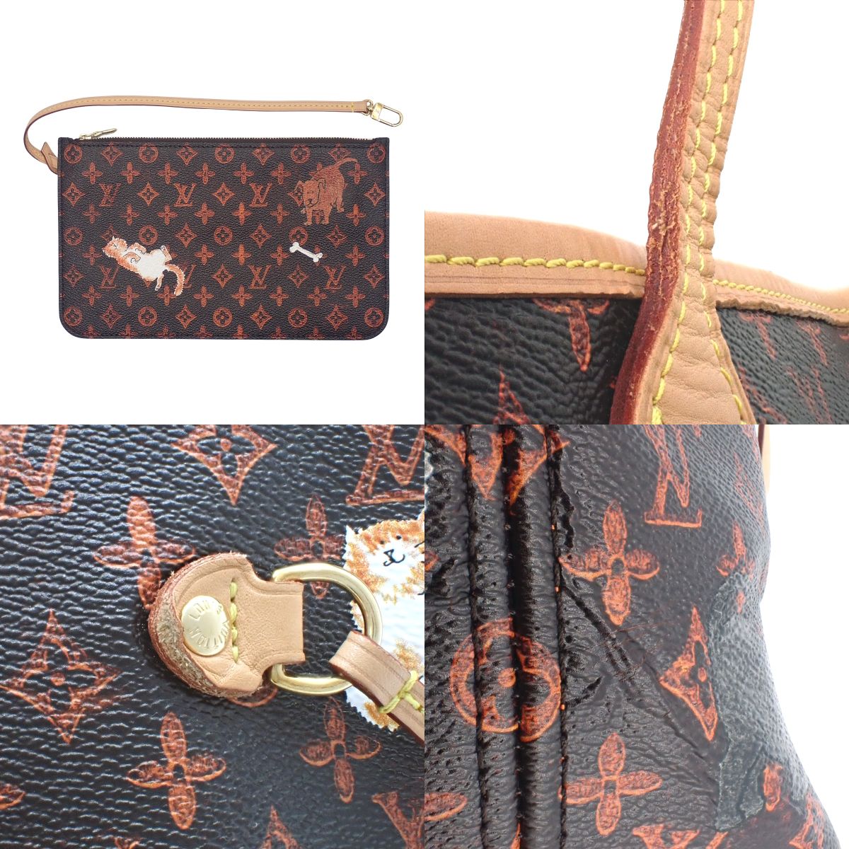 Transformed Monogram Catgram Neverfull MM 酒红色 M44441