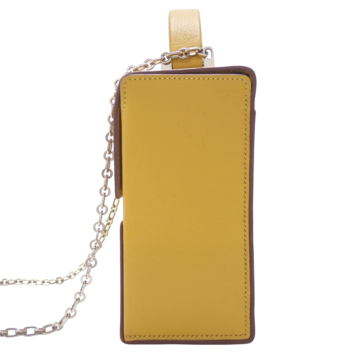 电影 Chevre Jaune Ambre 银色五金 C 印章