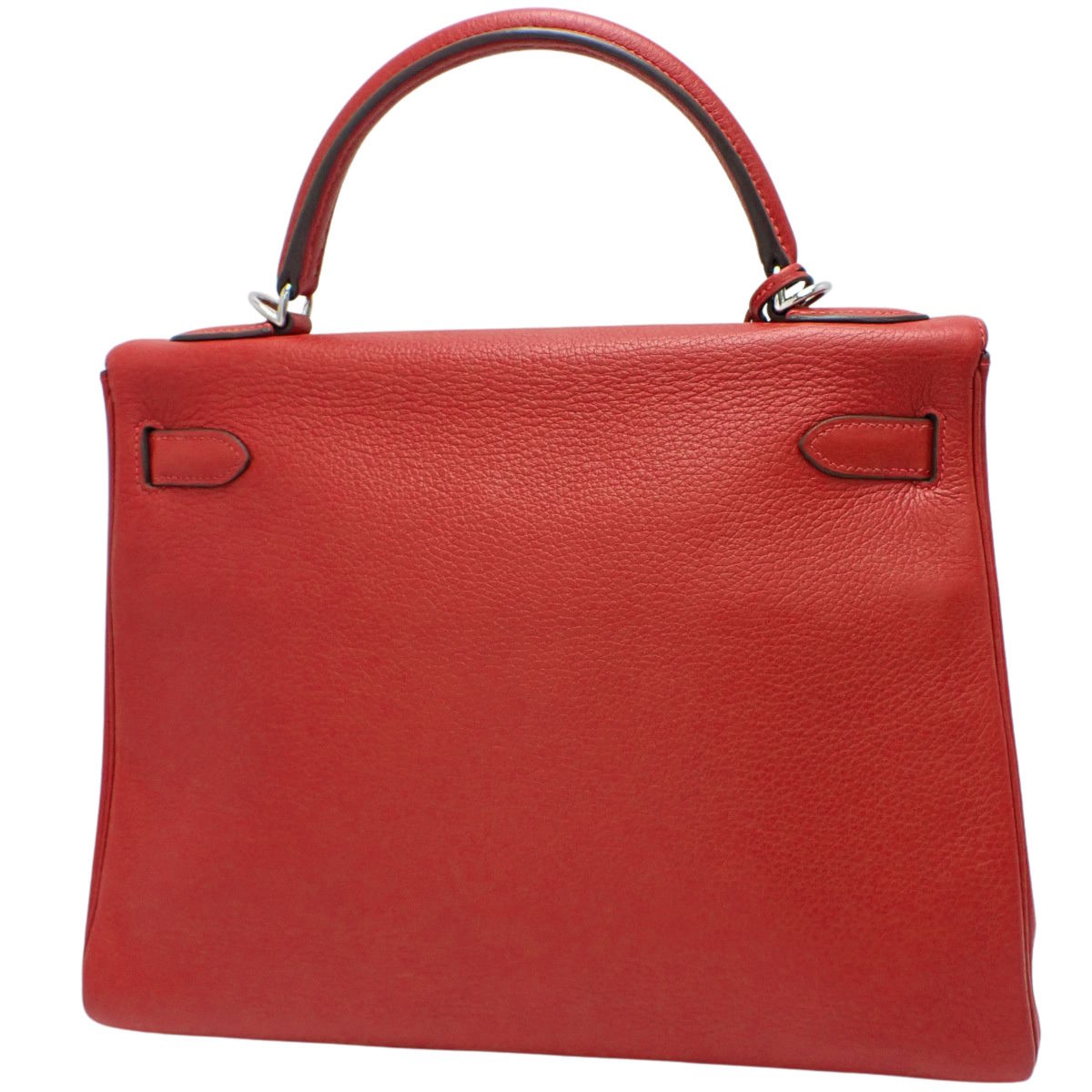 Kelly 32 (inner stitching) Togo Rouge Kazak, silver hardware, □I stamp