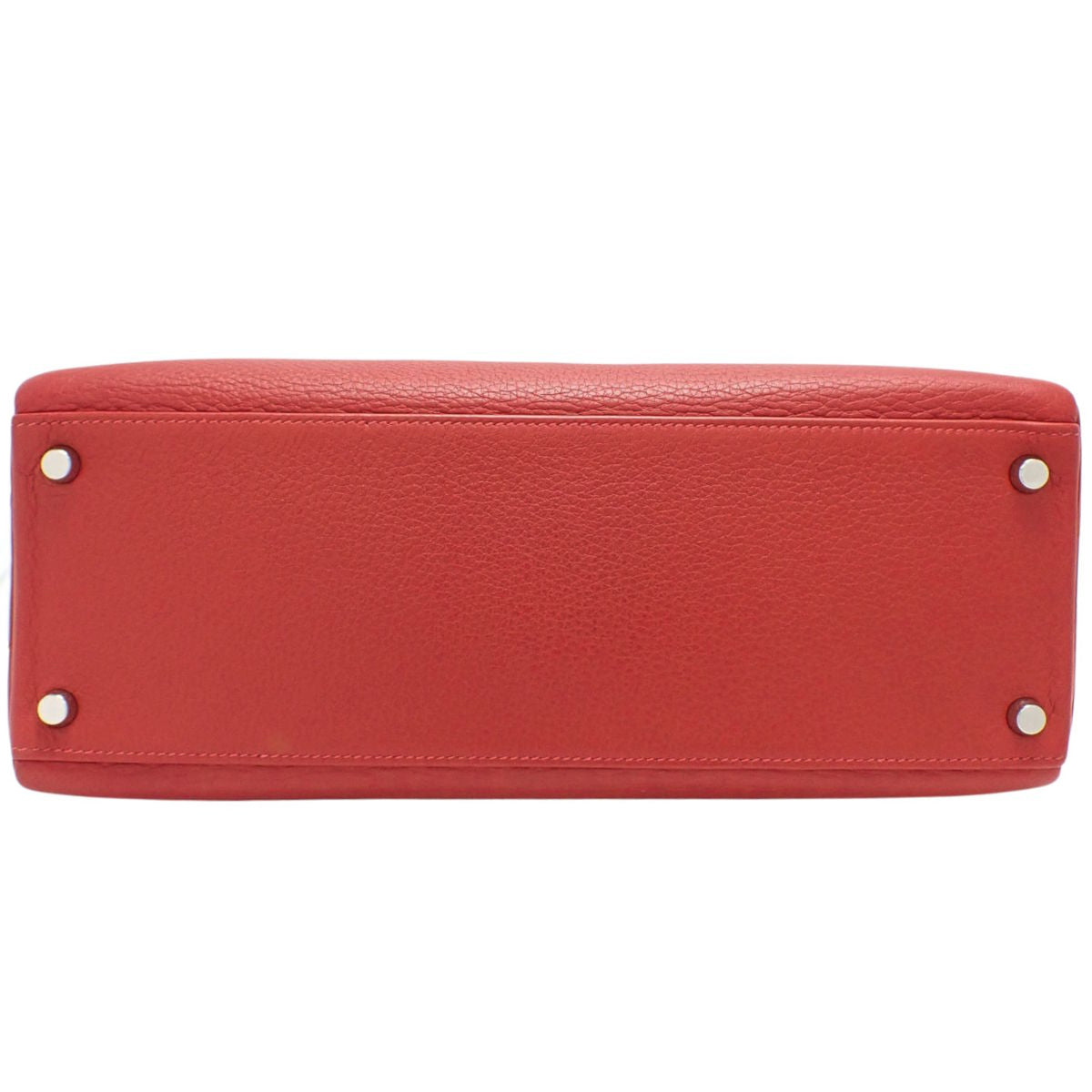 Kelly 32(内缝线)Togo Rouge Kazak,银色五金,□I 印章