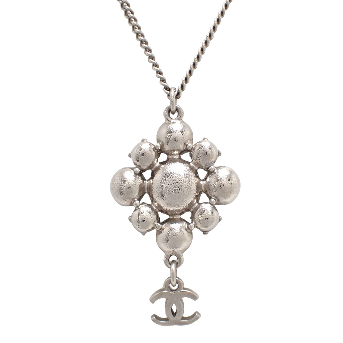 ココマーク ラインストーン ネックレス メタル