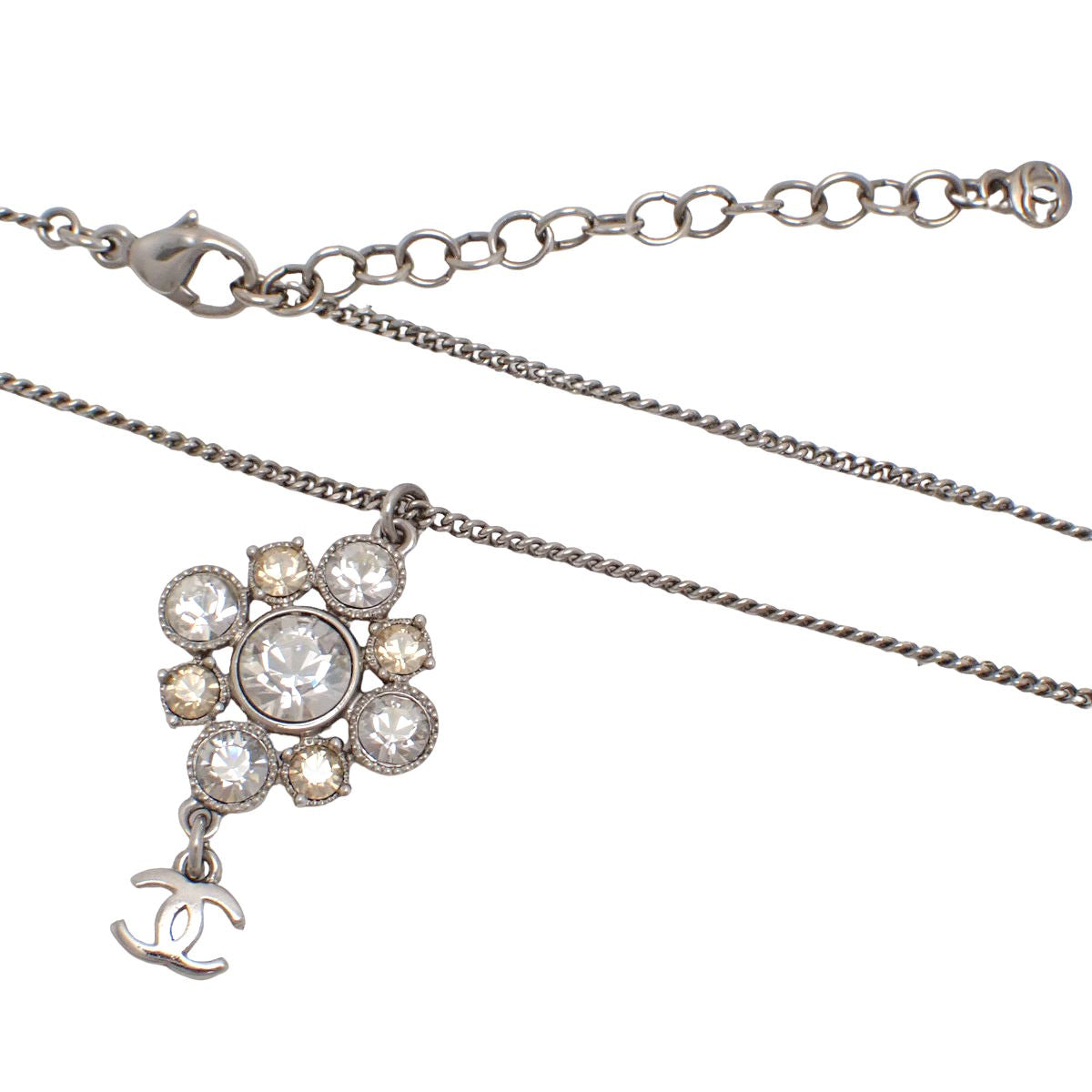 ココマーク ラインストーン ネックレス メタル