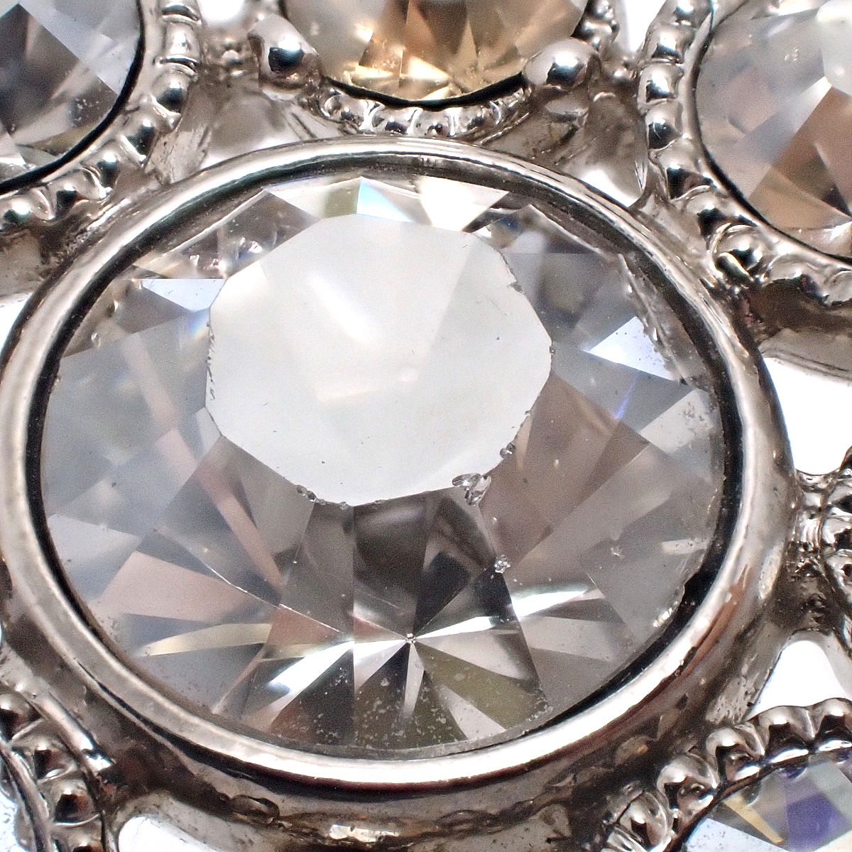 ココマーク ラインストーン ネックレス メタル