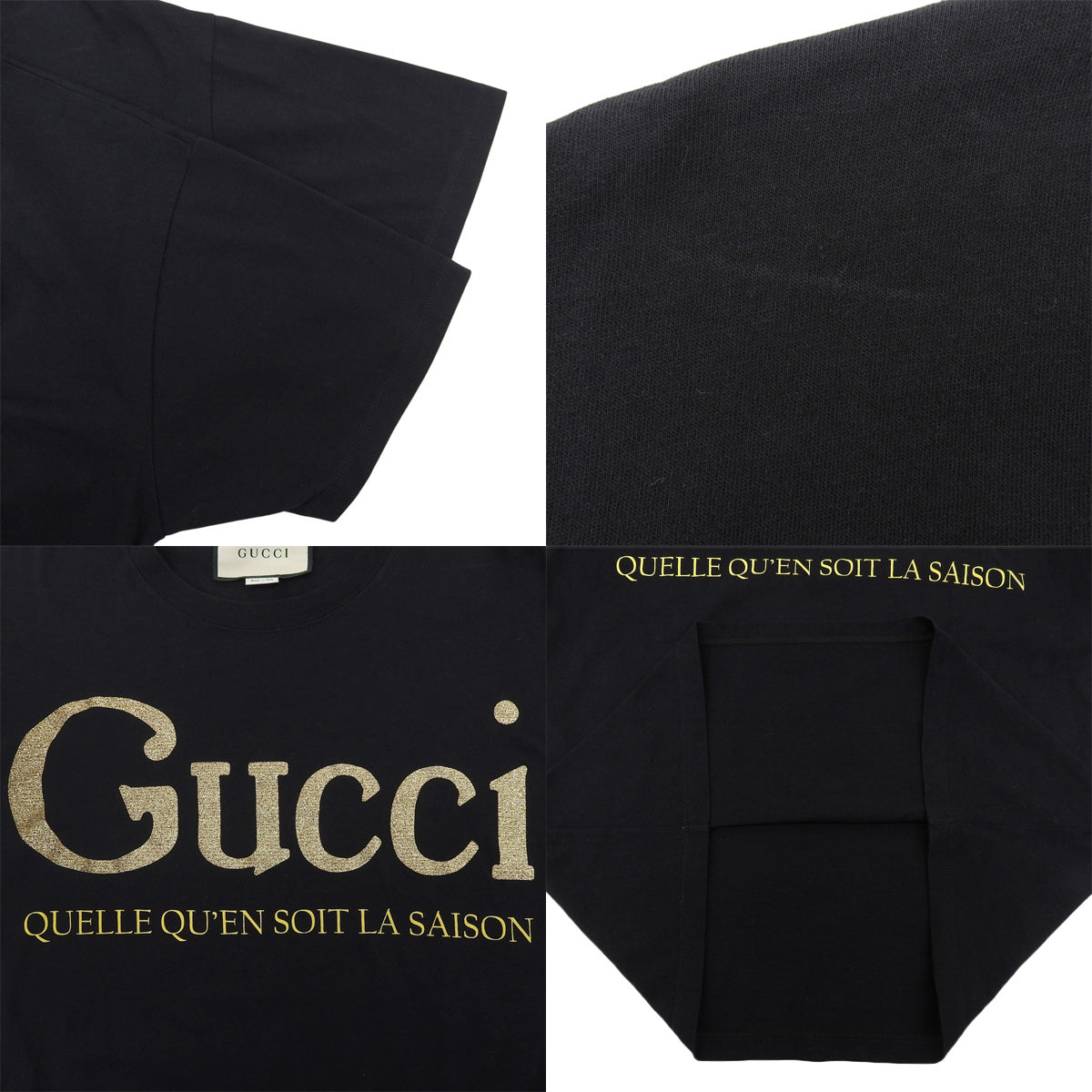Glitter logo print T-shirt XS