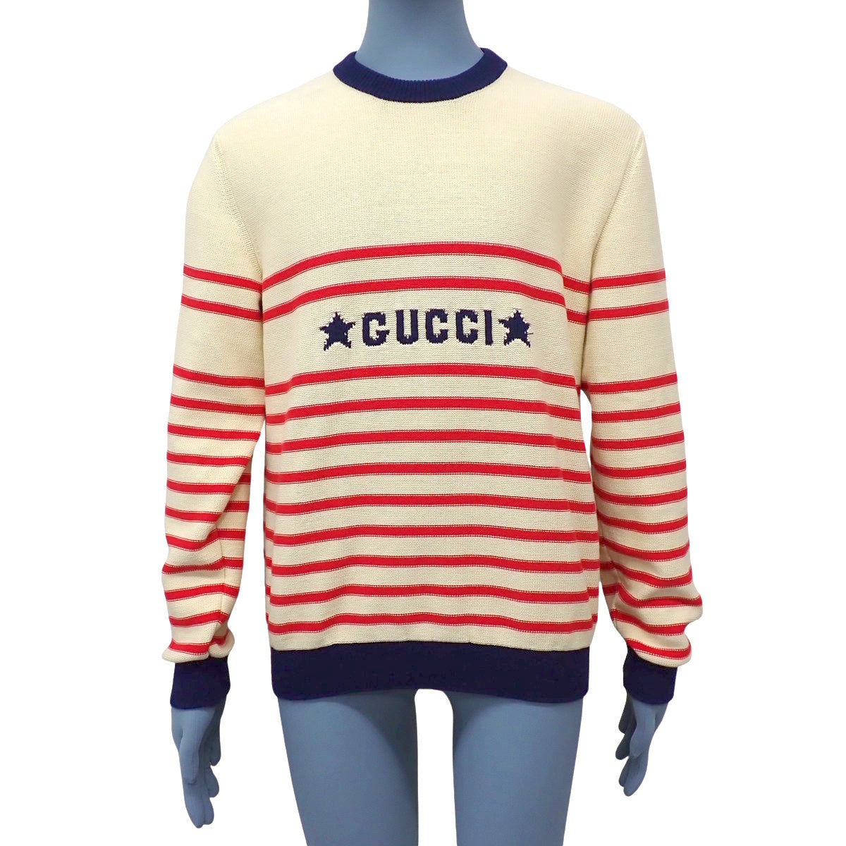 Jacquard knit M star logo