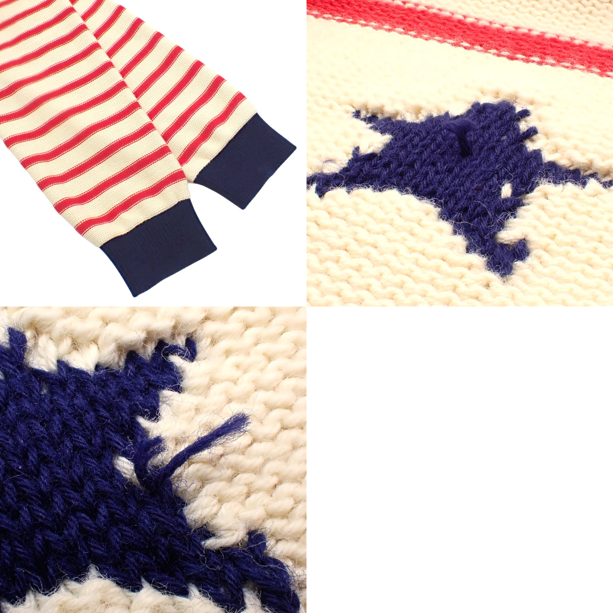 Jacquard knit M star logo