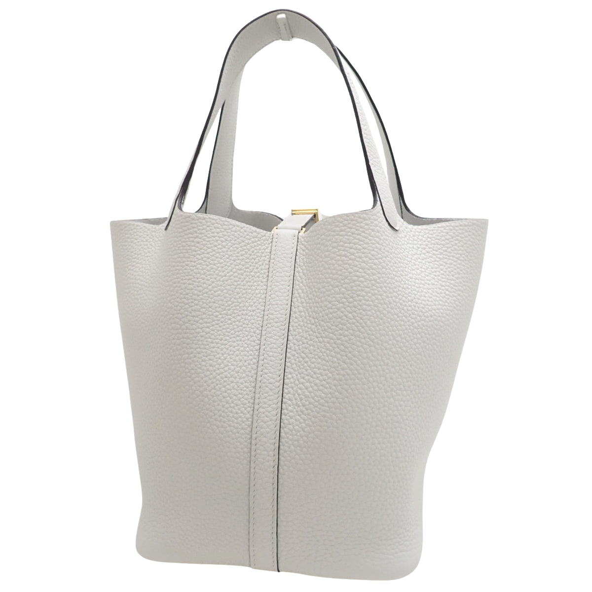 【未使用】ピコタンロックMM トリヨンクレマンス ニューホワイト ゴールド金具 K刻印