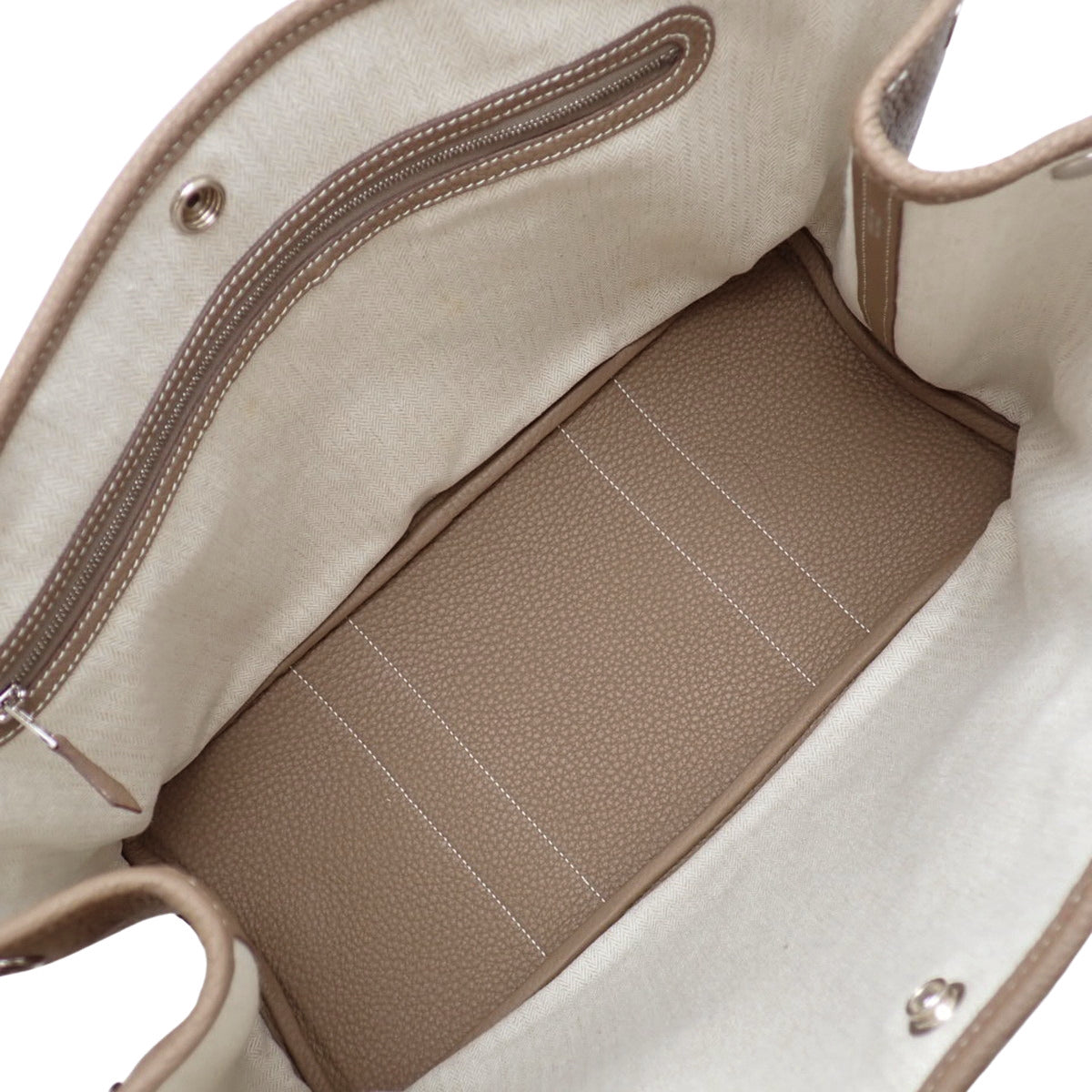 Garden Party PM Negonda Etoupe/Etoupe Silver Hardware C Stamp