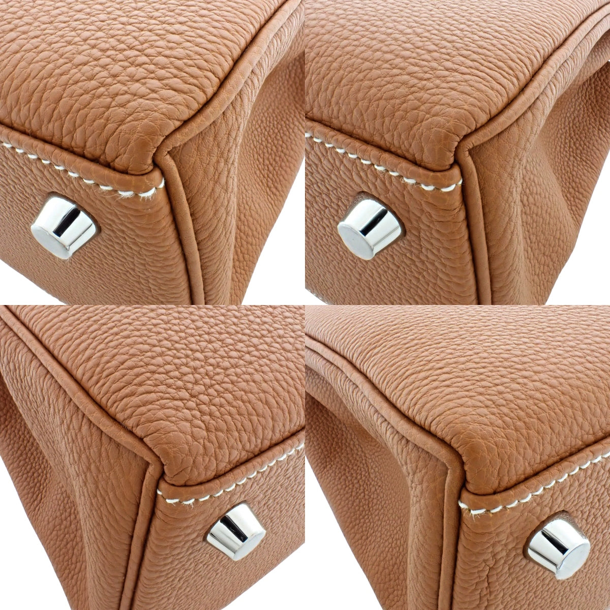 【未使用】ケリー25 (内縫い) トゴ ゴールド シルバー金具 B刻印