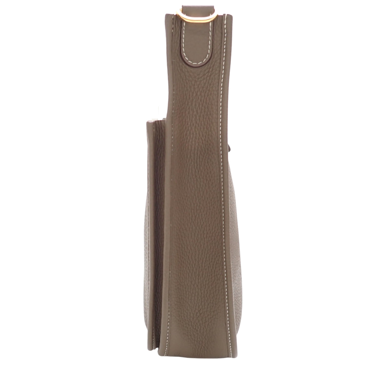 Evelyn 3PM Taurillon Clemence Etoupe/Etoupe Leather, Gold Hardware, B Stamp