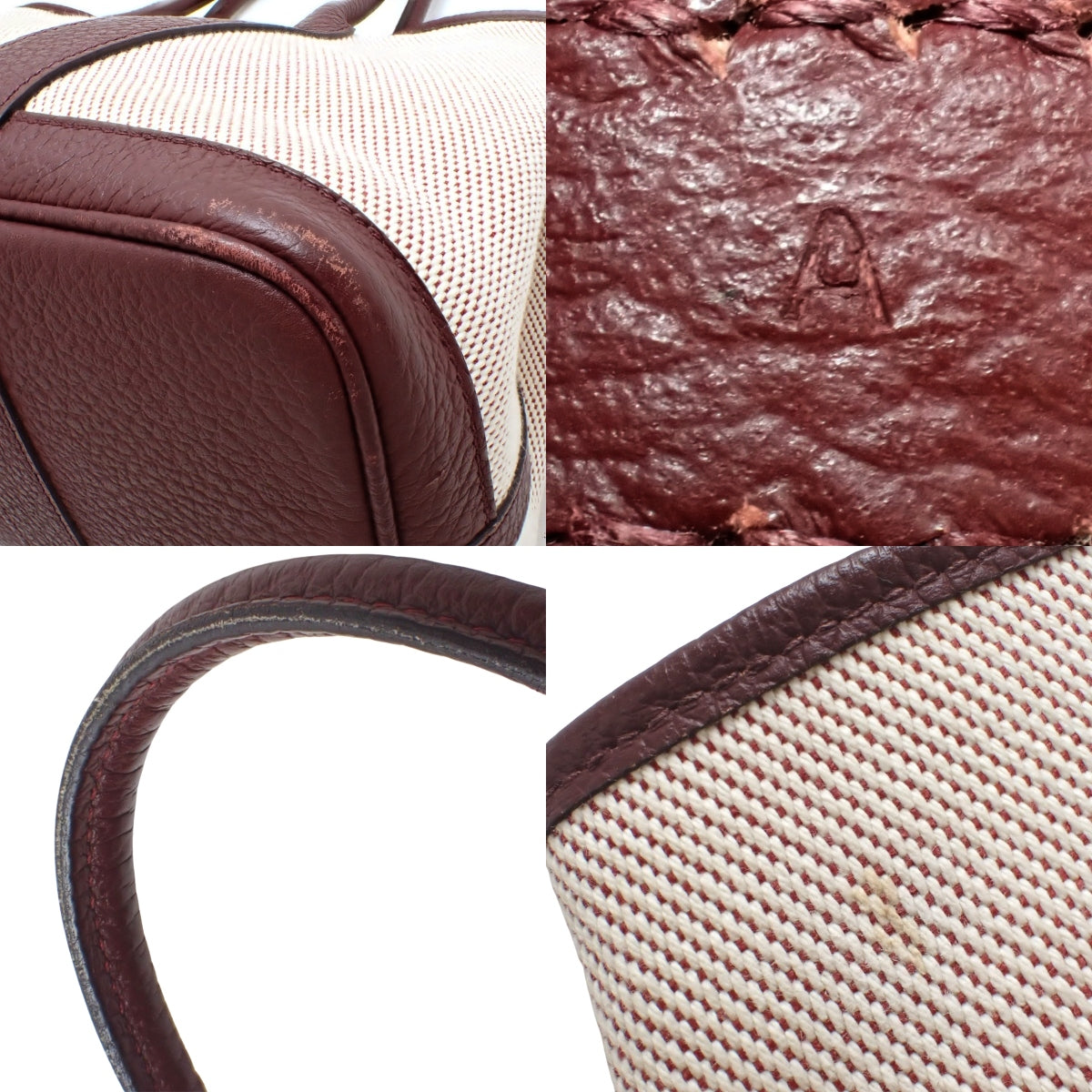 花园派对 TPM Toile H Negonda Rouge H 银色五金 A 印章