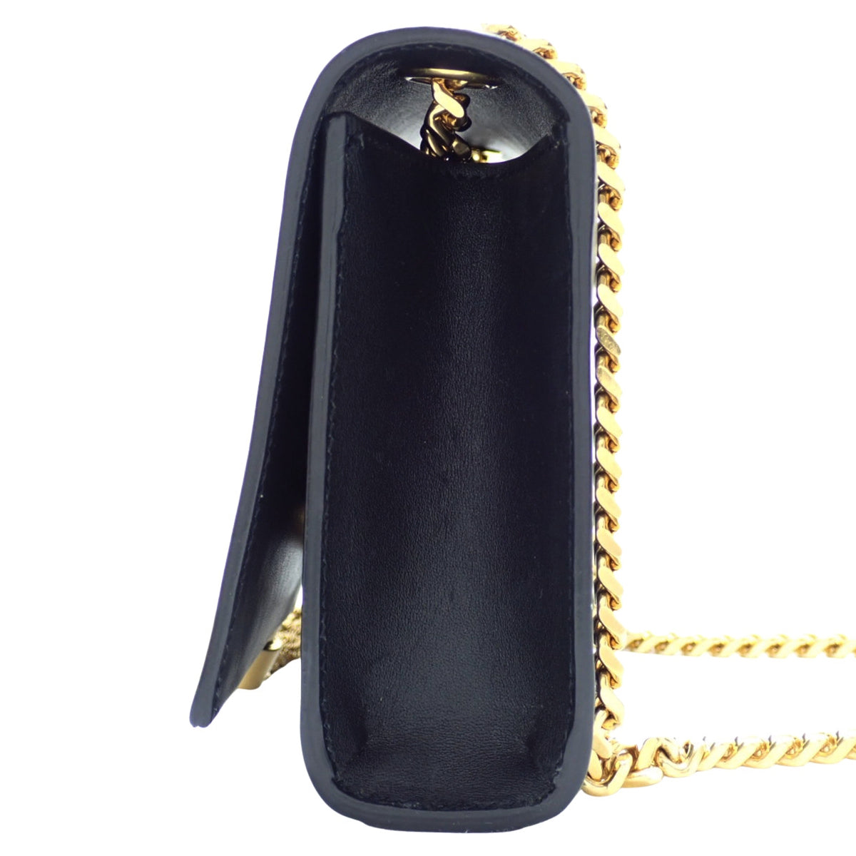 Kate Small Chain Shoulder Bag in Black Leather 354120