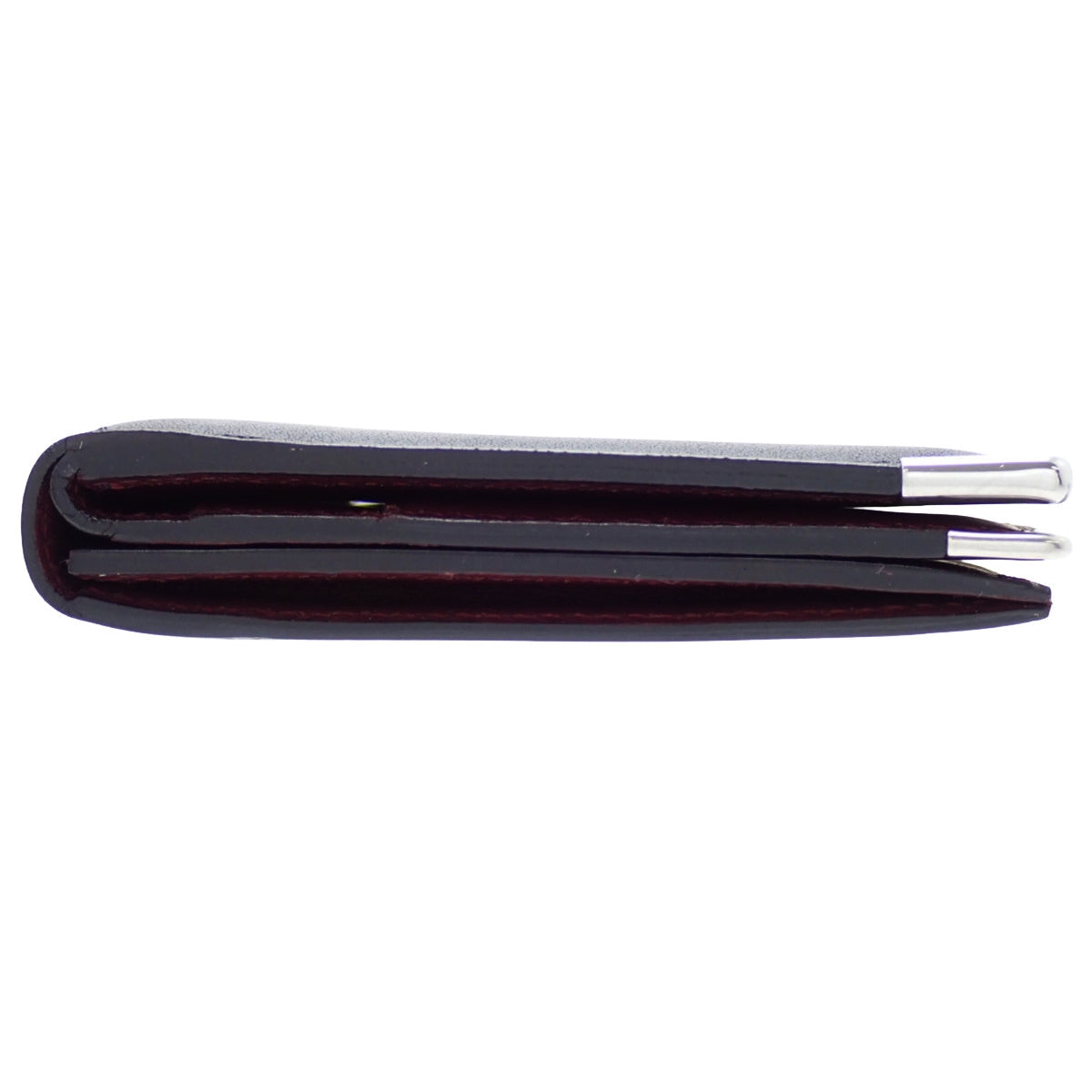 Must de Cartier Cabochon Card Case, Leather, Black, L3000593