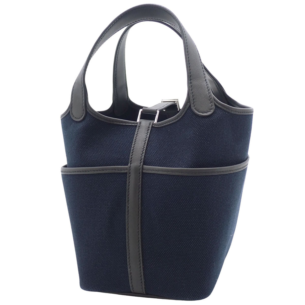 ピコタンロック カーゴPM トワルアッシュ パラジウム金具 ブルーニュイ U刻印