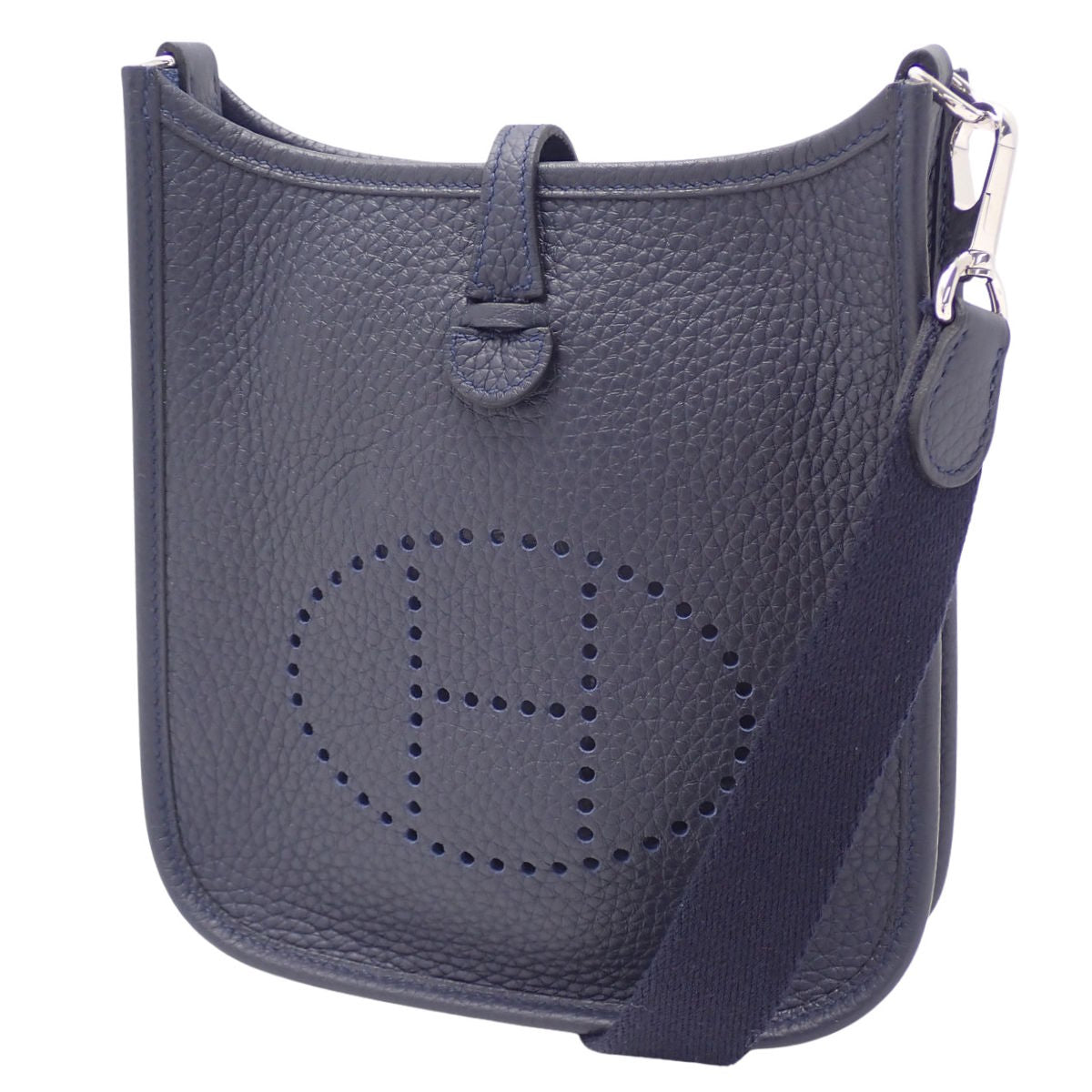 Evelyn TPM K 印记,Taurillon Clemence 皮革,钯金配件,Bleu Nuit