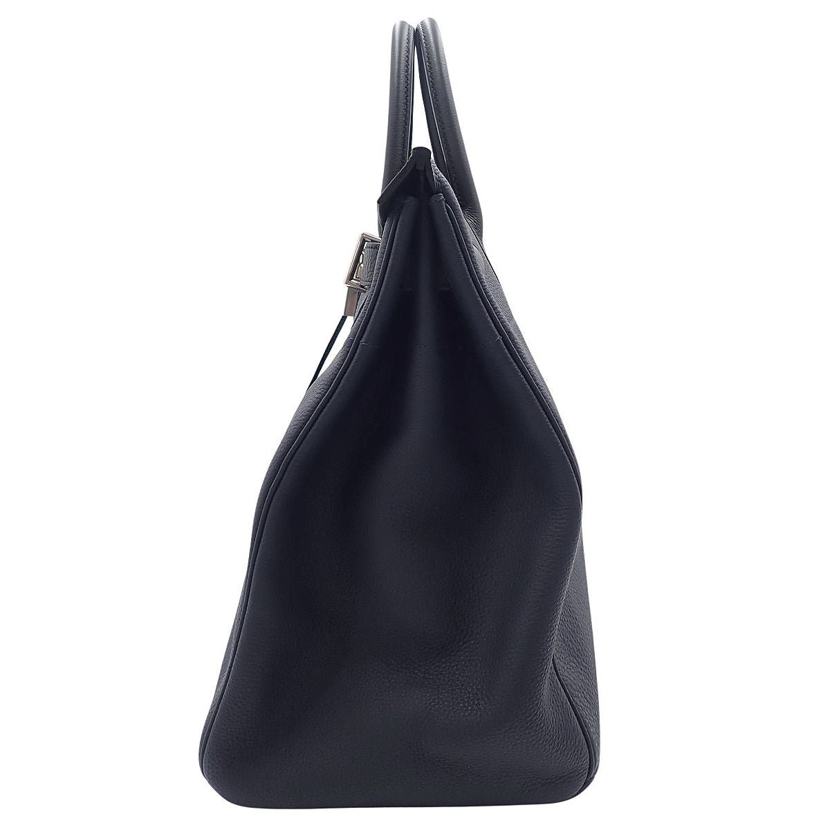 高级定制 40 Togo 钯金配件,蓝色夜光,黑色,银色配件,C 印记