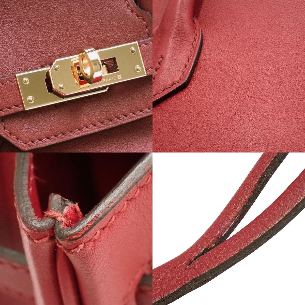 Birkin 25 in Swift Rouge Gold with X Stamp