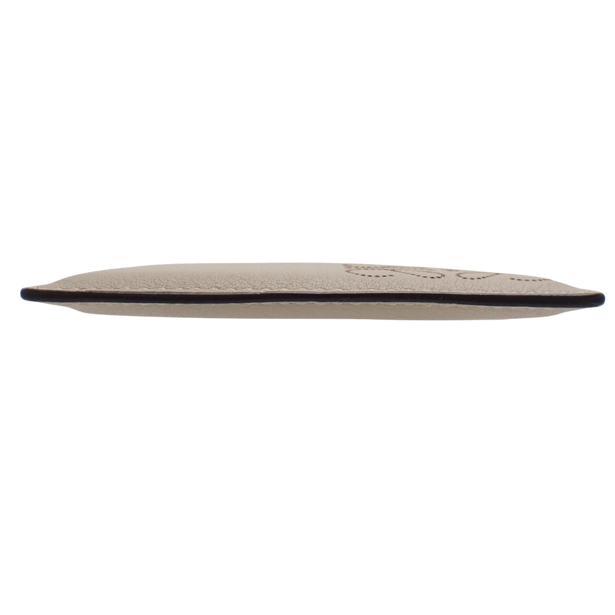Anagram Brand Plain Card Holder in Calfskin C500322X01
