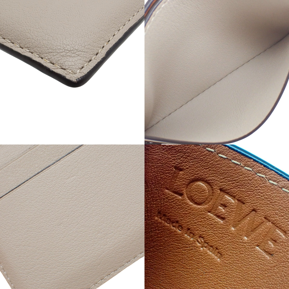 Anagram Brand Plain Card Holder in Calfskin C500322X01