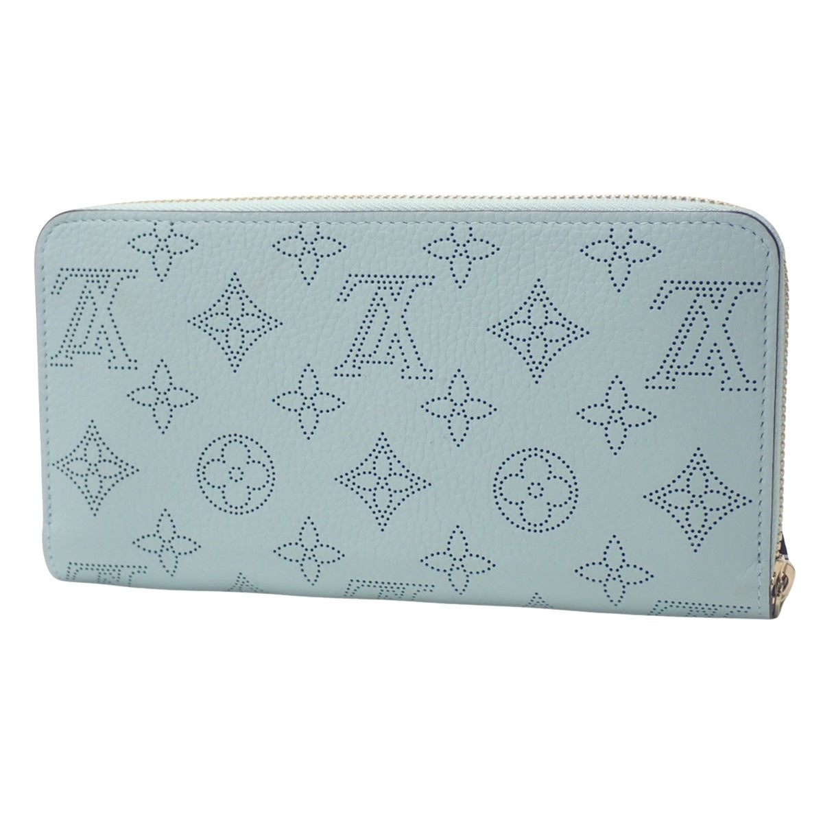 モノグラム・マヒナ ジッピーウォレット ミネラルブルー M83489