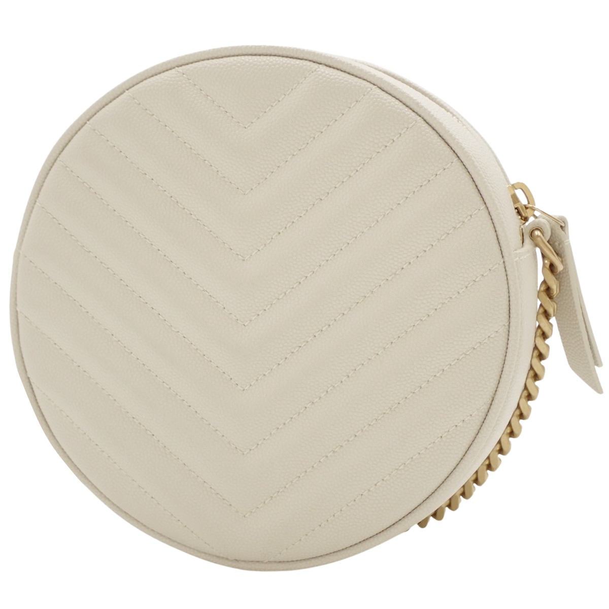 ヴィニル チェーンショルダーバッグ レザー オフホワイト 610436