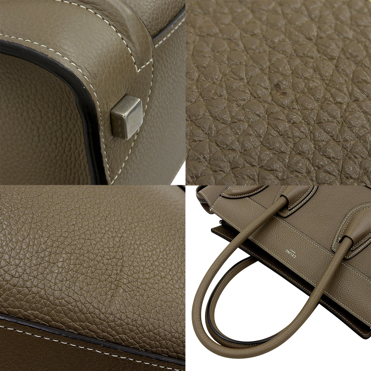 Luggage Micro Shopper 手提包,小牛皮材质,修身款,货号 189793DRU.09SO