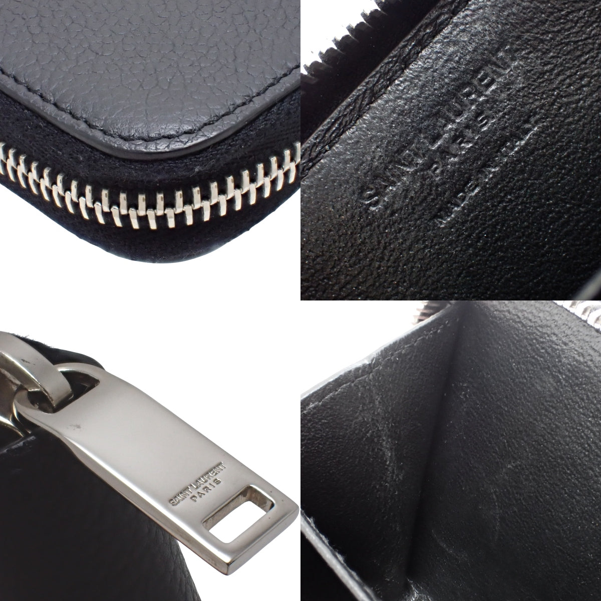 Coin and card case, leather, black, 504778