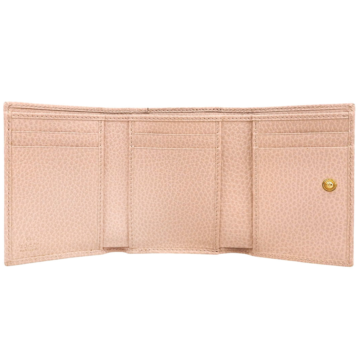 GGマーモント 三つ折り財布 レザー ピンク 474746