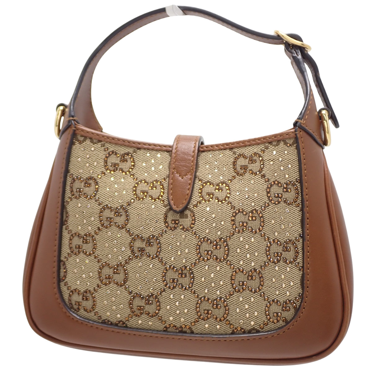 ジャッキー1961 クリスタル ミニバッグ ブラウン 675799