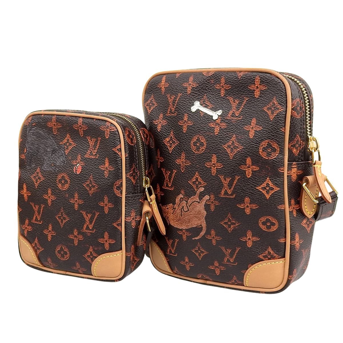 トランスフォームド・モノグラム キャットグラム パナム・セット ブラウン オレンジ M44399