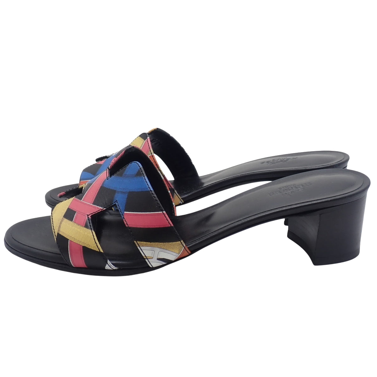 Oasis Sandals 37 1/2 Black Multicolor