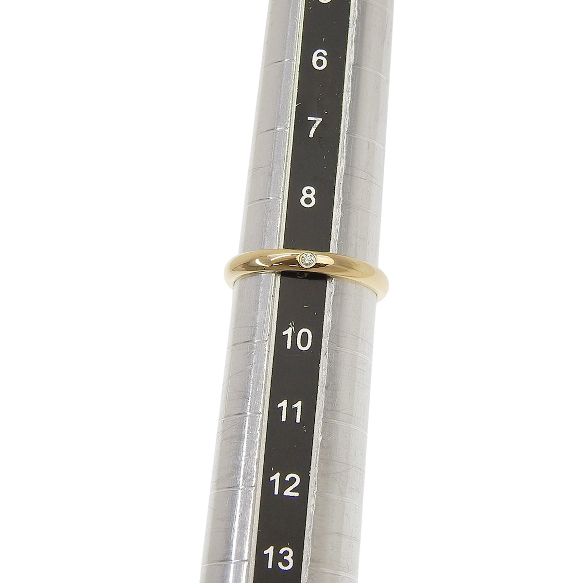 ウエディングリング ダイヤモンド K18YG 2.2g 1PD