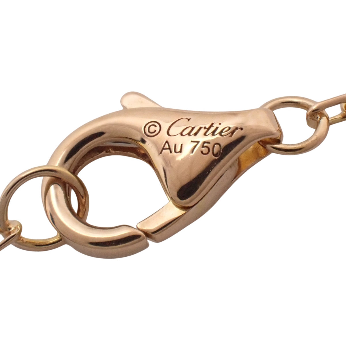 トリニティ ネックレス ダイヤモンド K18YG K18PG K18WG 2.9g