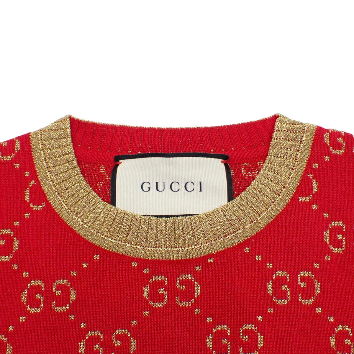 GG Lamé Fabric Top, Size XS