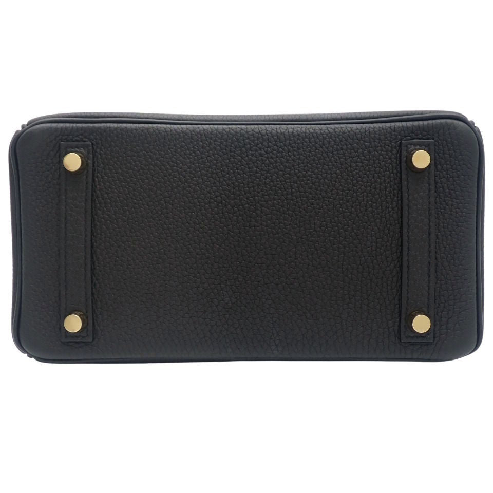 Birkin 25 Togo 黑色金色五金 Y 字印章