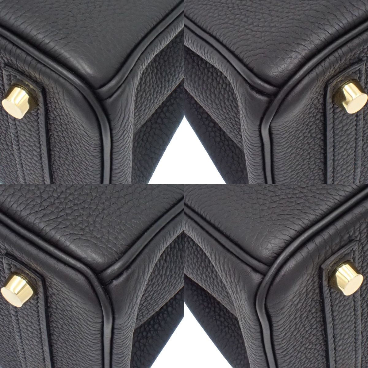 Birkin 25 Togo 黑色金色五金 Y 字印章