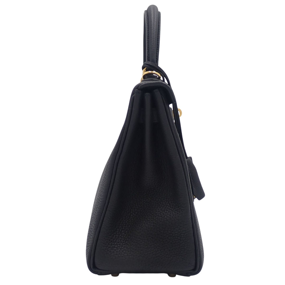 Kelly 25(内侧缝线)Togo黑色,配金色五金配件和U形印章