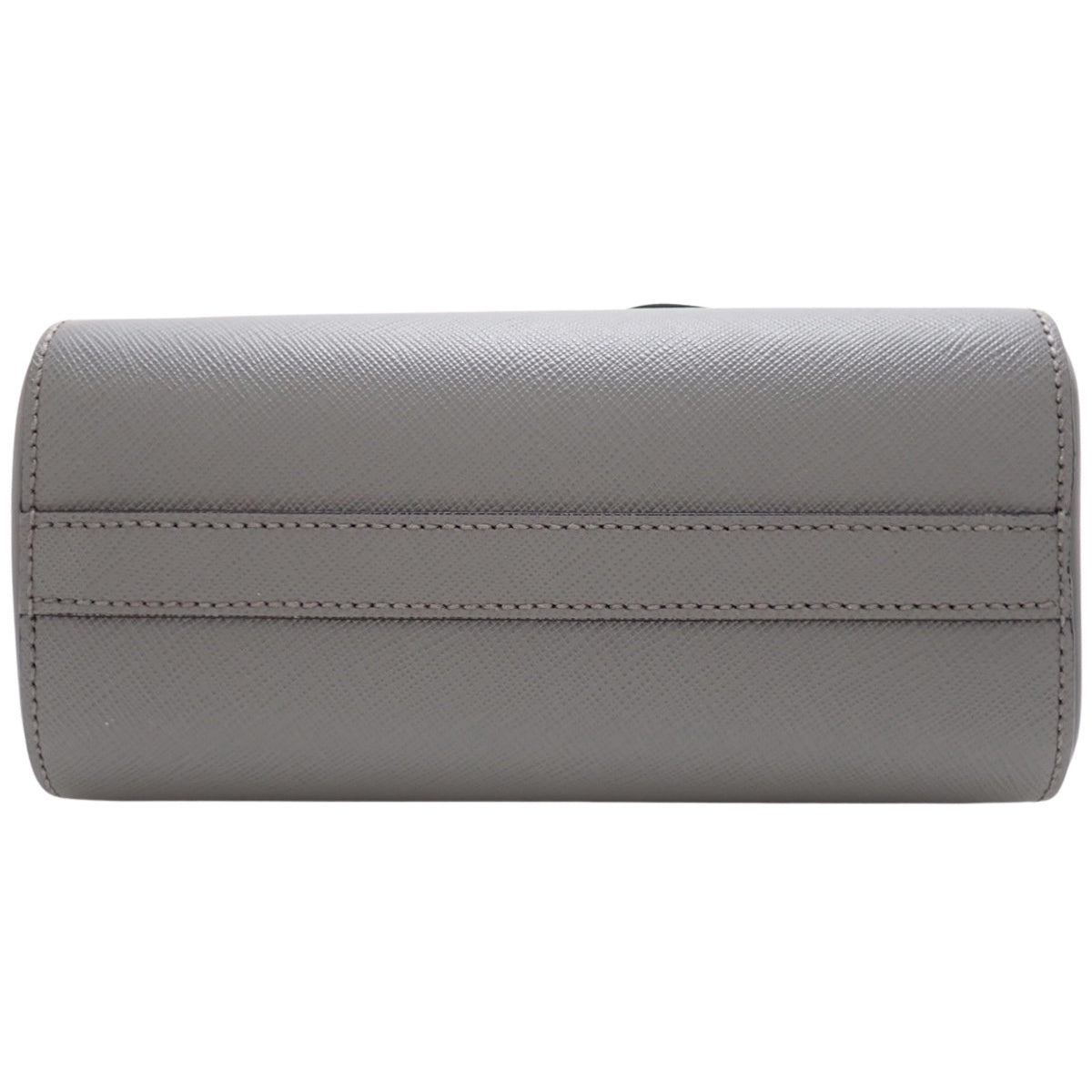 Mini bag in grey Saffiano leather 1BA380