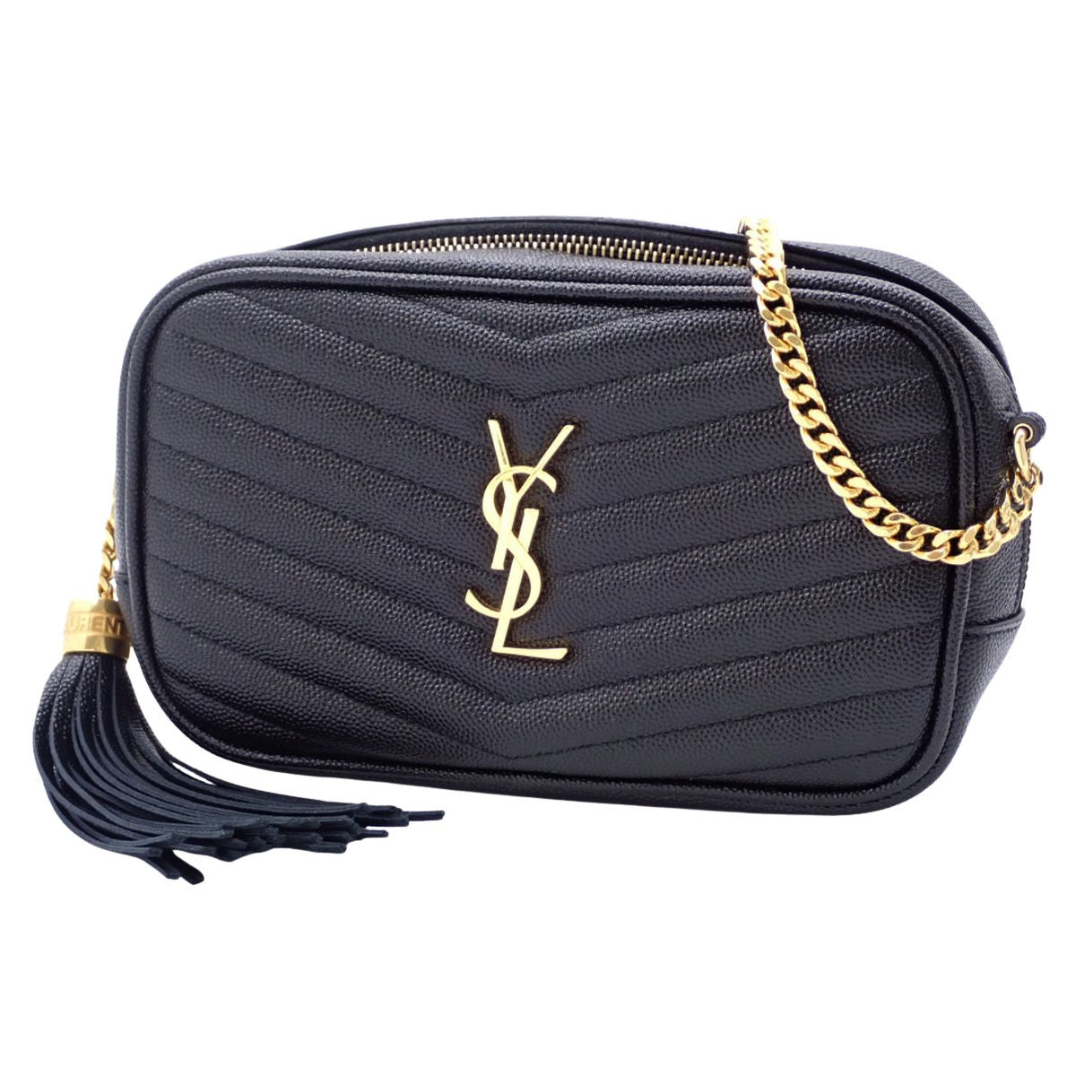 ルー ミニ バッグ レザー ブラック 618057