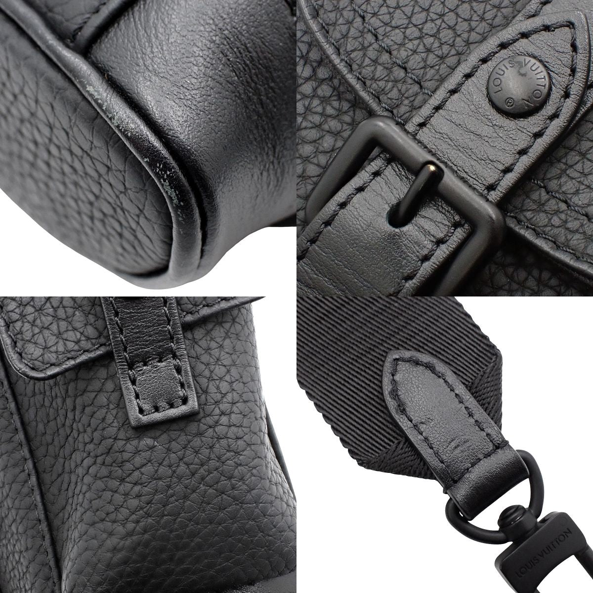 Christopher XS Taurillon Leather Noir M58495